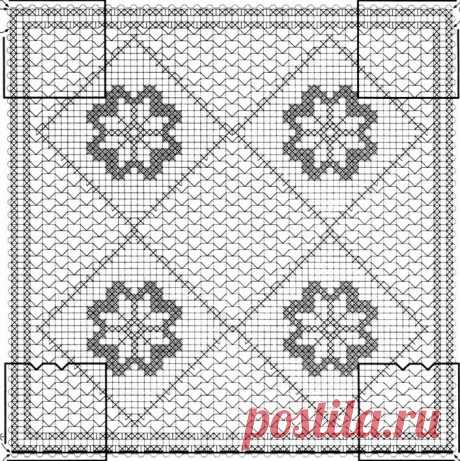 Филейные салфетки крючком - схемы (28 вариантов)