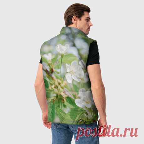 Мужской жилет утепленный 3D Цветущая ветка вишни, фото - купить по цене 8250 руб в интернет-магазине Всемайки, арт 3652995