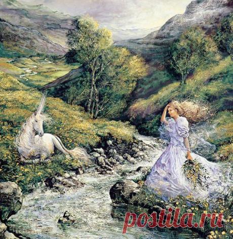 Единорог и девушка