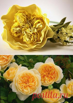 Пионовидная роза из фоамирана - Ярмарка Мастеров - ручная работа, handmade
