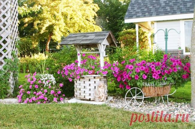 Декоративные колодцы на дачном участке — 6 соток