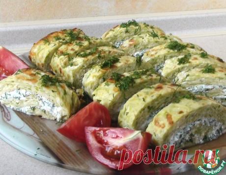 Рулет из кабачков с творогом – кулинарный рецепт