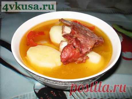 Копчёные свиные рёбрышки с овощами. Фоторецепт. | 4vkusa.ru