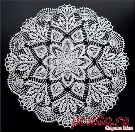 . Салфетка - глаз не оторвать! - Все в ажуре... (вязание крючком) - Страна Мам