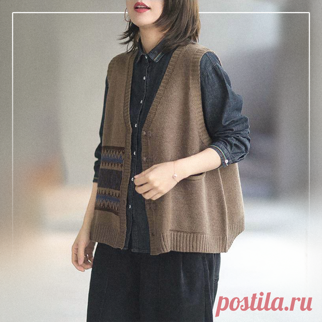 Безрукавки и жилеты в стиле бохо. Вязаные примеры с востока | Вязунчик — вяжем вместе | Дзен