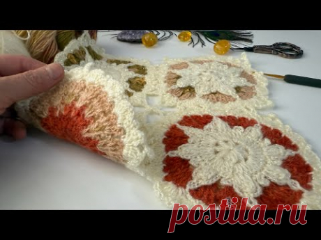 Многослойная любовь ❤️‍🔥 Вязание крючком! Давайте сделаем двухслойные 3D цветочные мотивы #crochet