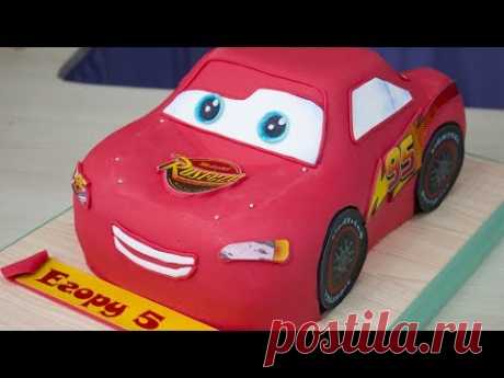 3д торт "Молния Маквин" из м/ф "Тачки" /3D cake, "Lightning McQueen" from "Cars"cartoon Я - ТОРТодел