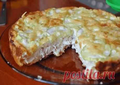 Как приготовить лёгкий куриный пирог. - рецепт, ингредиенты и фотографии