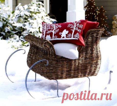 Как украсить двор частного дома к Рождеству