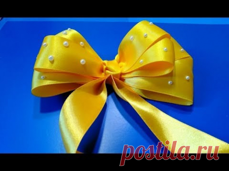 Супер-Быстрый Бант.Как Красиво Завязать Банты Своими Руками?Поделки атласных лент Сделать Бантики.