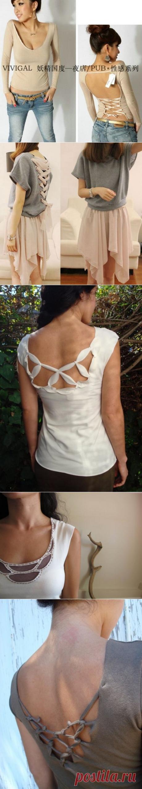 2 часть. Стильный наряд после переделки из маек и футболок