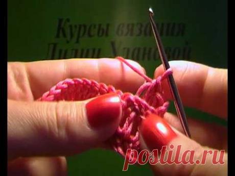 Рельефный изнаночный столбик с накидом