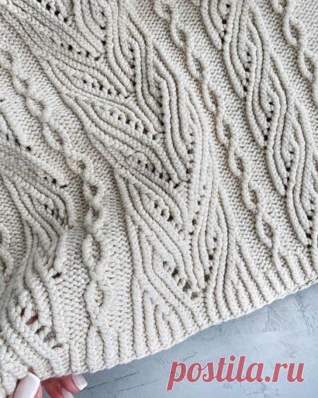 Шикарный узор спицами