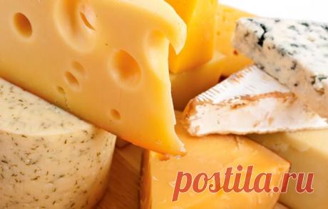 Список нежирных сортов сыра - калорийность сыров