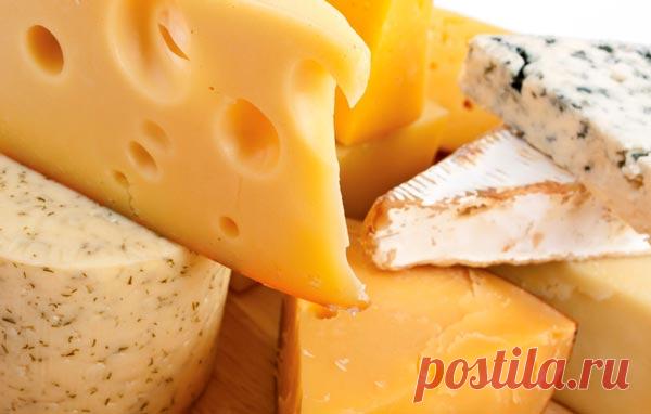 Список нежирных сортов сыра - калорийность сыров