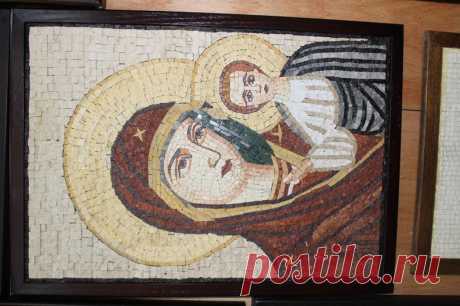Beautiful Mary and Jesus Mosaic | Etsy