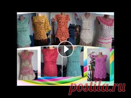 Авторские ажурные кофточки, связанные крючком I created this video with the YouTube Video Editor (...