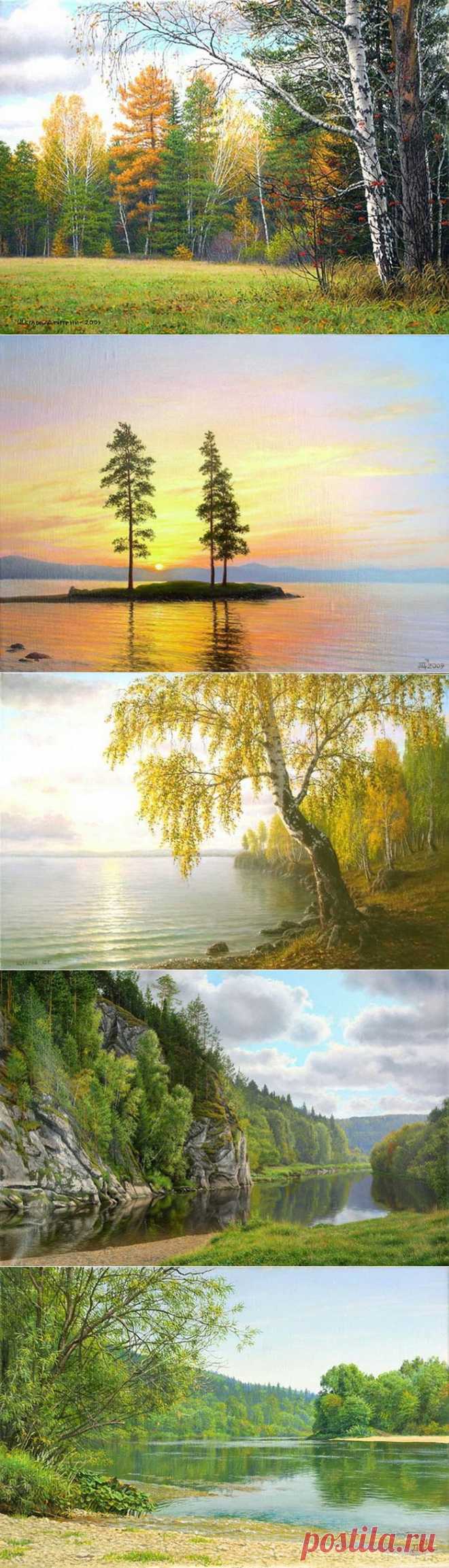 Художник Дмитрий Щеглов. Уральские пейзажи