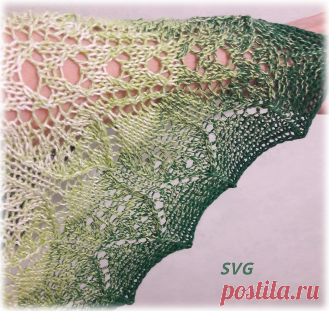 Вяжем мою последнюю шаль ВЕСТА | SVG Вязание спицами и крючком | Дзен