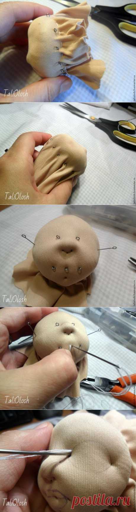 Создание объемной текстильной кукольной головки. Часть 3 - Ярмарка Мастеров - ручная работа, handmade