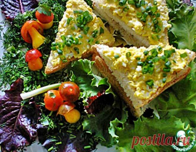 Бутерброд с яичным паштетом – кулинарный рецепт