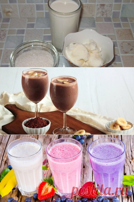 Молочный коктейль в домашних условиях пошагово