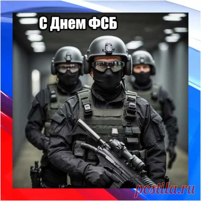 Сегодня ваш праздник, сотрудники ФСБ. Будьте всегда в хорошей физической и моральной форме. Бодрости духа и оптимизма вам, друзья.