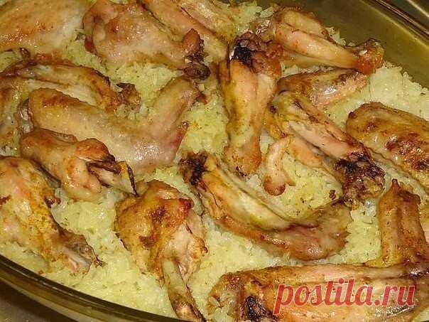 Крылышки с рисом