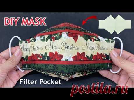 Perfect New Style Mask! Diy Breathable 3D Face Mask With Filter Pocket Easy To Make Sewing Tutorial