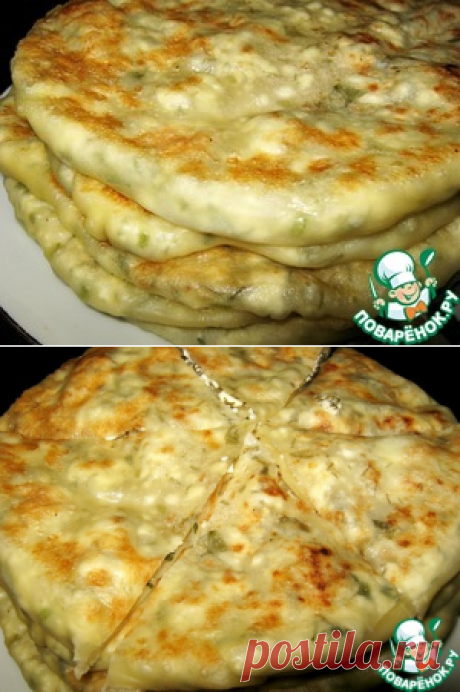 Плацинды с творогом и зеленью - кулинарный рецепт