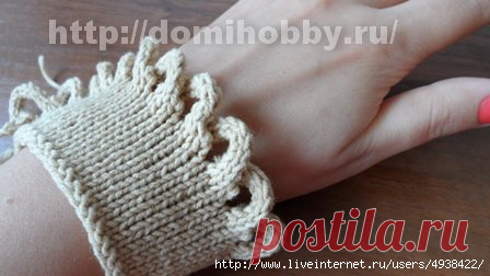 Закрытие петель с оформлением края шнуром