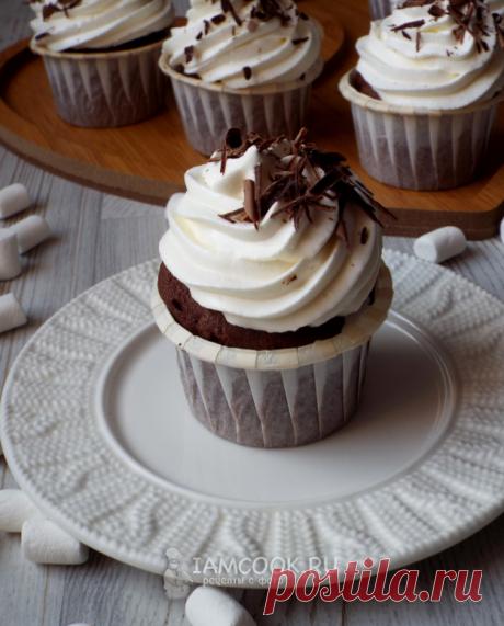 Капкейки «Чёрный лес» — рецепт с фото пошагово