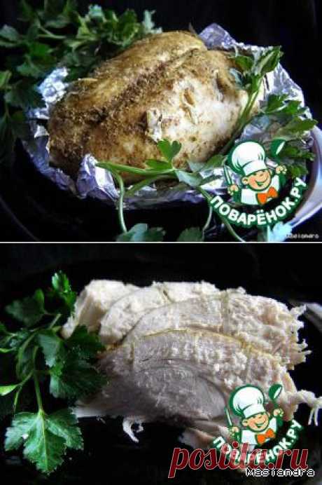 Куриная грудка с чесноком в мультиварке - кулинарный рецепт