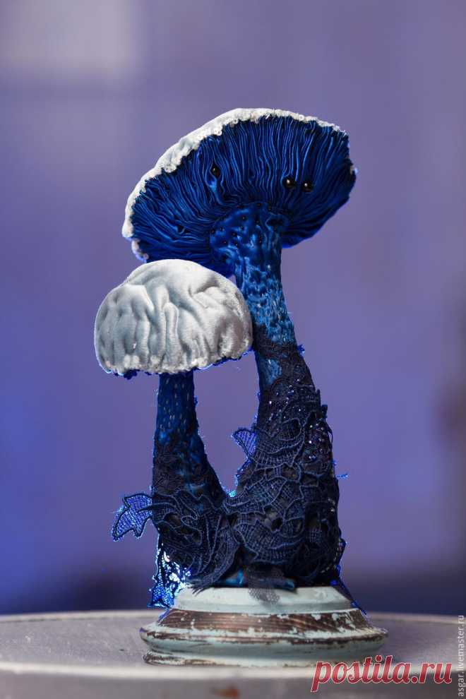 Lactarius Indigo - интерьерная текстильная грибница – купить в интернет-магазине на Ярмарке Мастеров с доставкой Lactarius Indigo - интерьерная текстильная грибница – купить или заказать в интернет-магазине на Ярмарке Мастеров | Lactarius Indigo  Синий-синий, цвета…