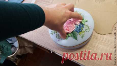 Вышиваем лентами чудесную шкатулку - Ярмарка Мастеров - ручная работа, handmade