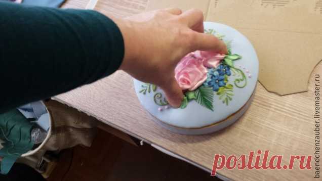 Вышиваем лентами чудесную шкатулку - Ярмарка Мастеров - ручная работа, handmade