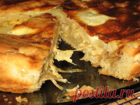 Быстрый луковый пирог. Легко и вкусно!