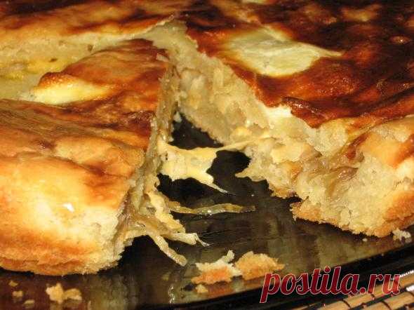 Быстрый луковый пирог. Легко и вкусно!