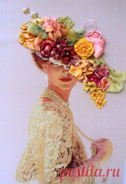 цветочно-ленточное искусство