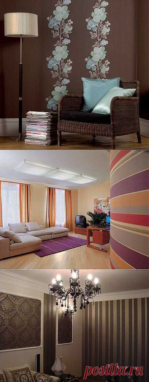 Как оригинально поклеить обои? Комбинорование разных обоев