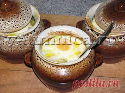 Рецепт горшочков с курицей и грибами
