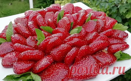 Цукаты из клубники. Проще варенья, вкуснее любых конфет