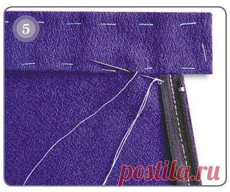 Обработка верха юбки притачным поясом (Шитье и крой) | Журнал Вдохновение Рукодельницы