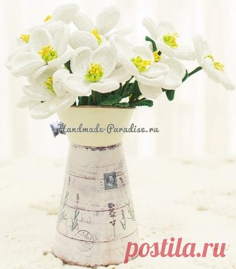 Весенние цветы крючком. Схемы вязания - Handmade-Paradise