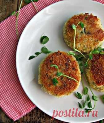 Рисовые биточки с грибами