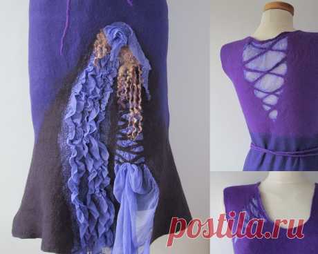 Felted dress - violet | Flickr - Photo Sharing!