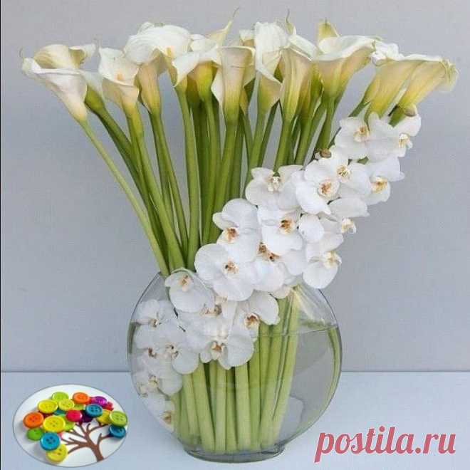 Я такой композиции цветов ещё не видела!