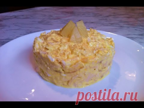 Салат из Курицы с Ананасами/Простой Салат/Быстрый Салат(Ооочень Нежный и Вкусный)