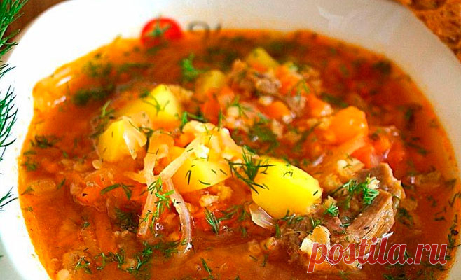 Обалденные щи «Уральские» с пшеном — объедение! Очень вкусно и сытно!