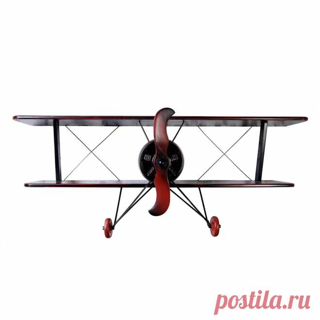 Air2 Черная книжная полка Самолет в стиле Прованс купитьУголок Прованса +7 (499) 390-04-39